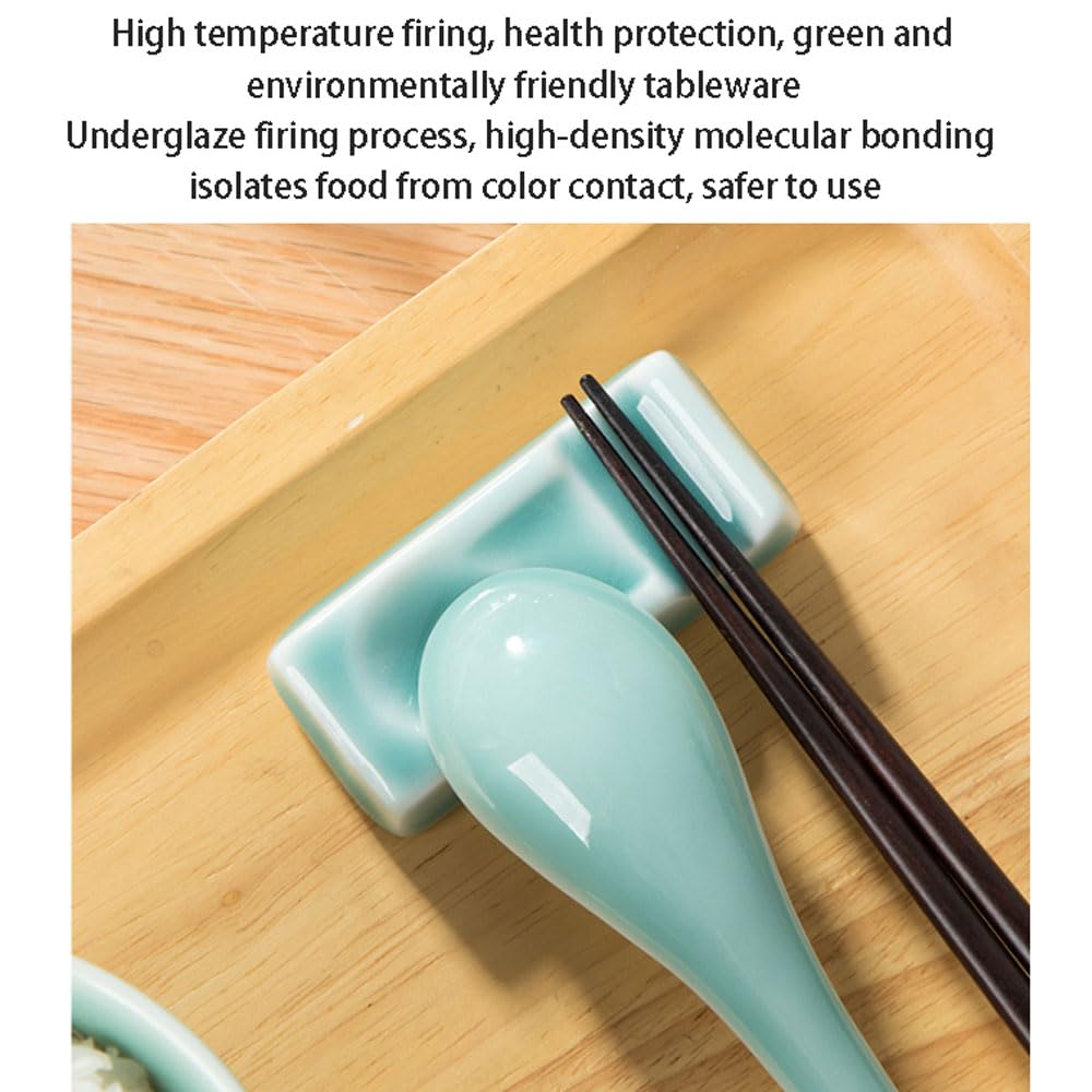 Soporte para Palillos, 6 Unidades, de cerámica China, para el hogar, para cucharas, para Uso en casa, Cocina, Restaurante, Fiestas.