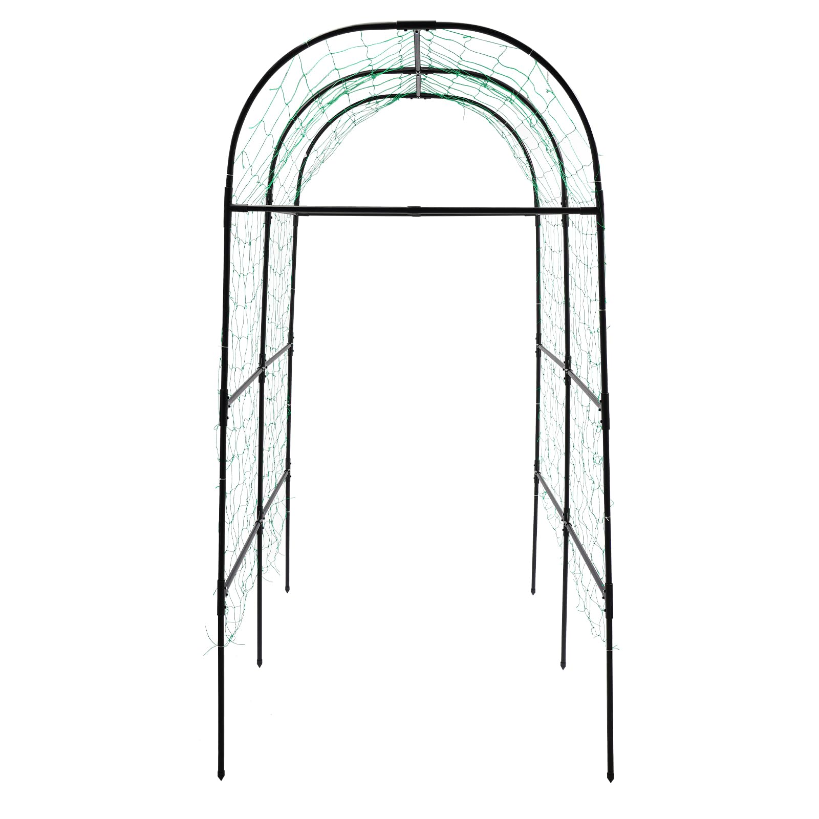 Łuk ogrodowy 183 x 230 cm do roślin pnących, łuk, pergola ogrodowa, pergola do wspinaczki z siatką, kratka ogrodowa, łuk do winogron, ogórków, fasoli, winorośli, róż i innych roślin pnących