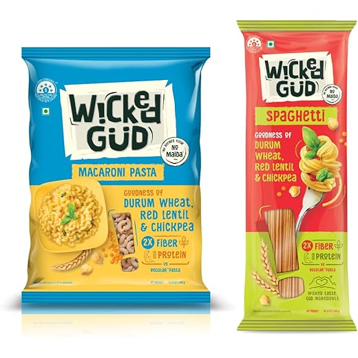 WickedGud Fiber Combo Pasta - 400gm x 2
