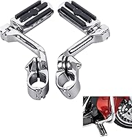 Vista 8 de XFMT - Estribos de color negro mate para motocicleta, 1.25 pulgadas, incluye kit de montaje