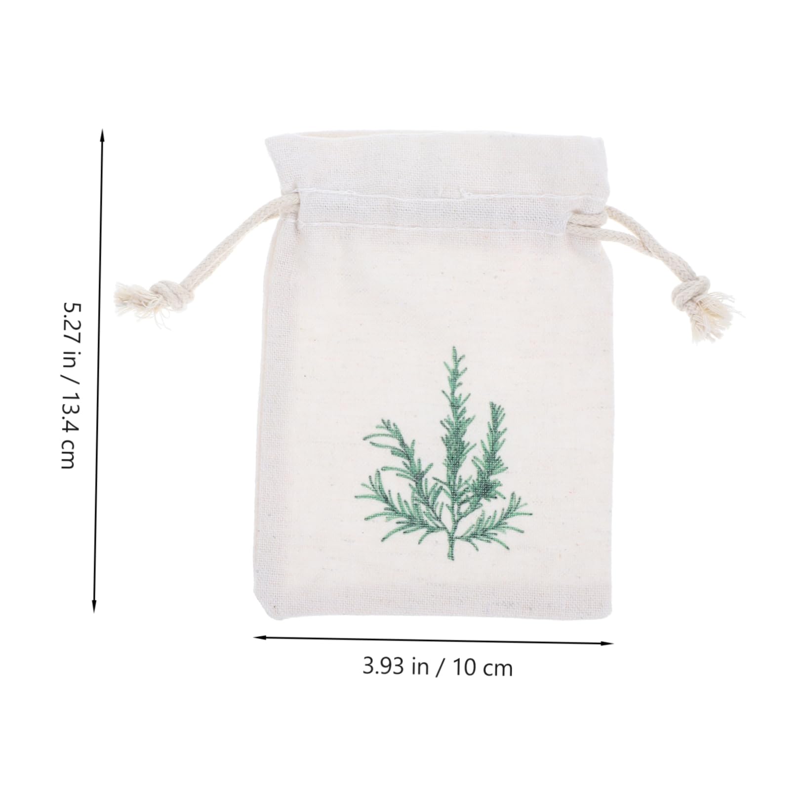 PRETYZOOM 10pcs Lavender Sachet Bag Make Object Muslin Supply Drawstrings Pouch Floral Crafts Favors Fabric Reusable Linen for Winter Holiday Supplies Cotton