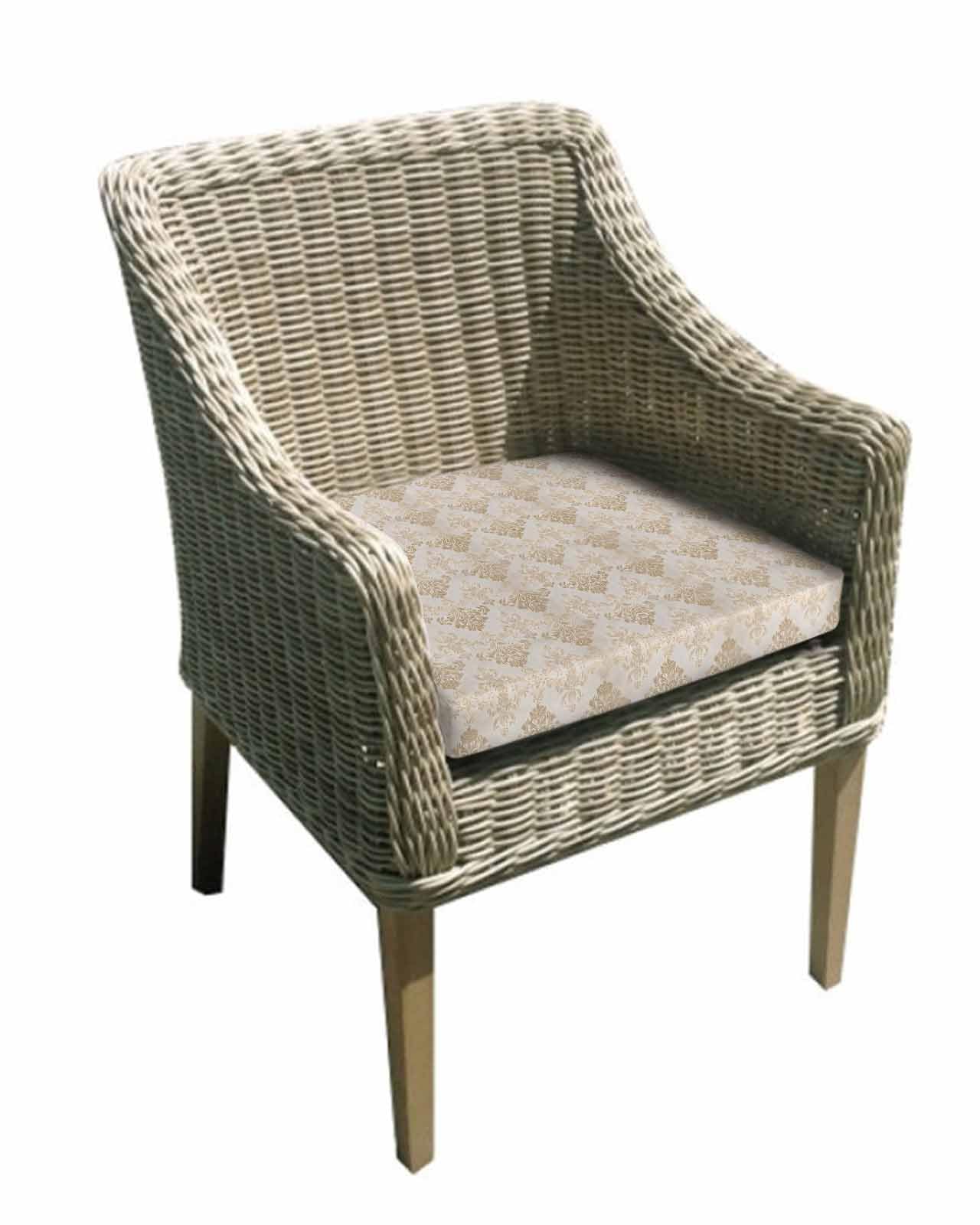 Hokiten Country Boho Outdoor Cushion Chair Cover Set of 4 - Waterproof Couch Seat Covers, Vintage Middle Century Abstract Motifs Patio Furniture Protector Cushions Slipcovers for Sofa/RV, 22