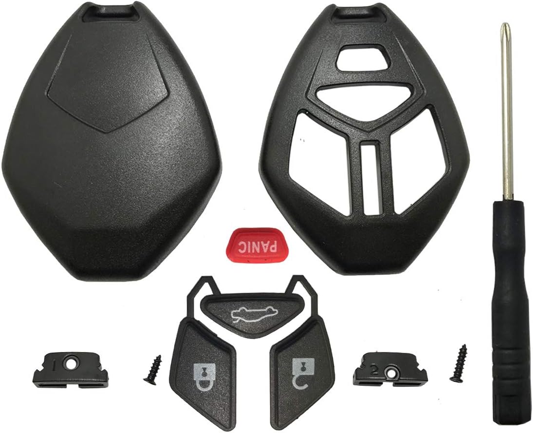 Horande Replacement Key Fob Cover Case Fit for Mitsubishi Eclipse 2006-2012 Endeavor 2006-2011 Galant 2006-2012 Lancer Outlander 2007-2013 Key Fob Shell