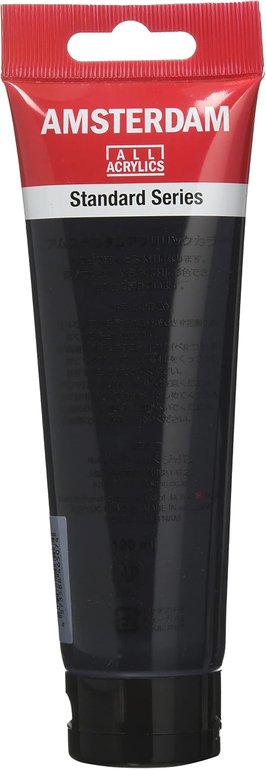 Talens Japan T1709-735 T1709-735 465072 Acrylic Paint, Amsterdam Acrylic Color, Oxide Black, 4.2 fl oz (120 ml)