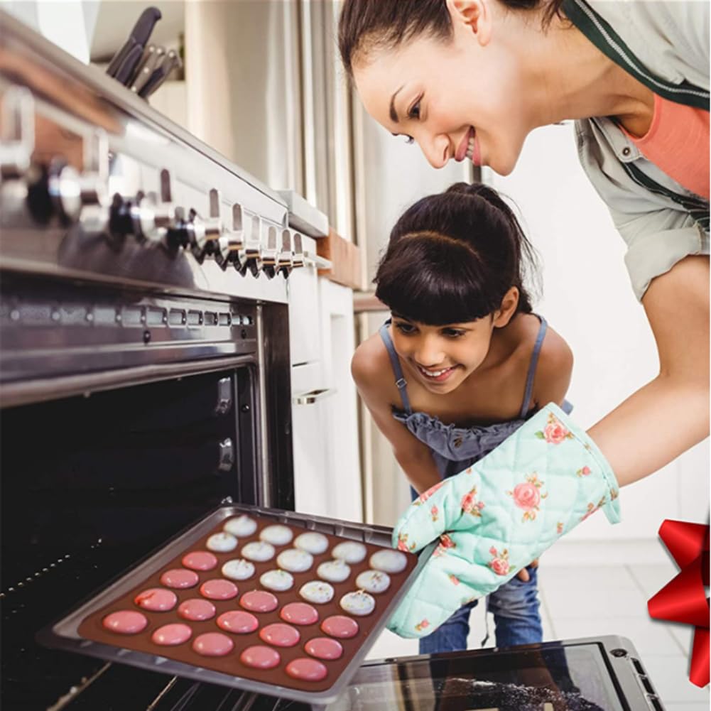 Macaron Silicone Mat, 48 Capacity Silicone Sheet Mat Baking Cookies Pastry DIY Bakeware Decorating Tools for 1.5