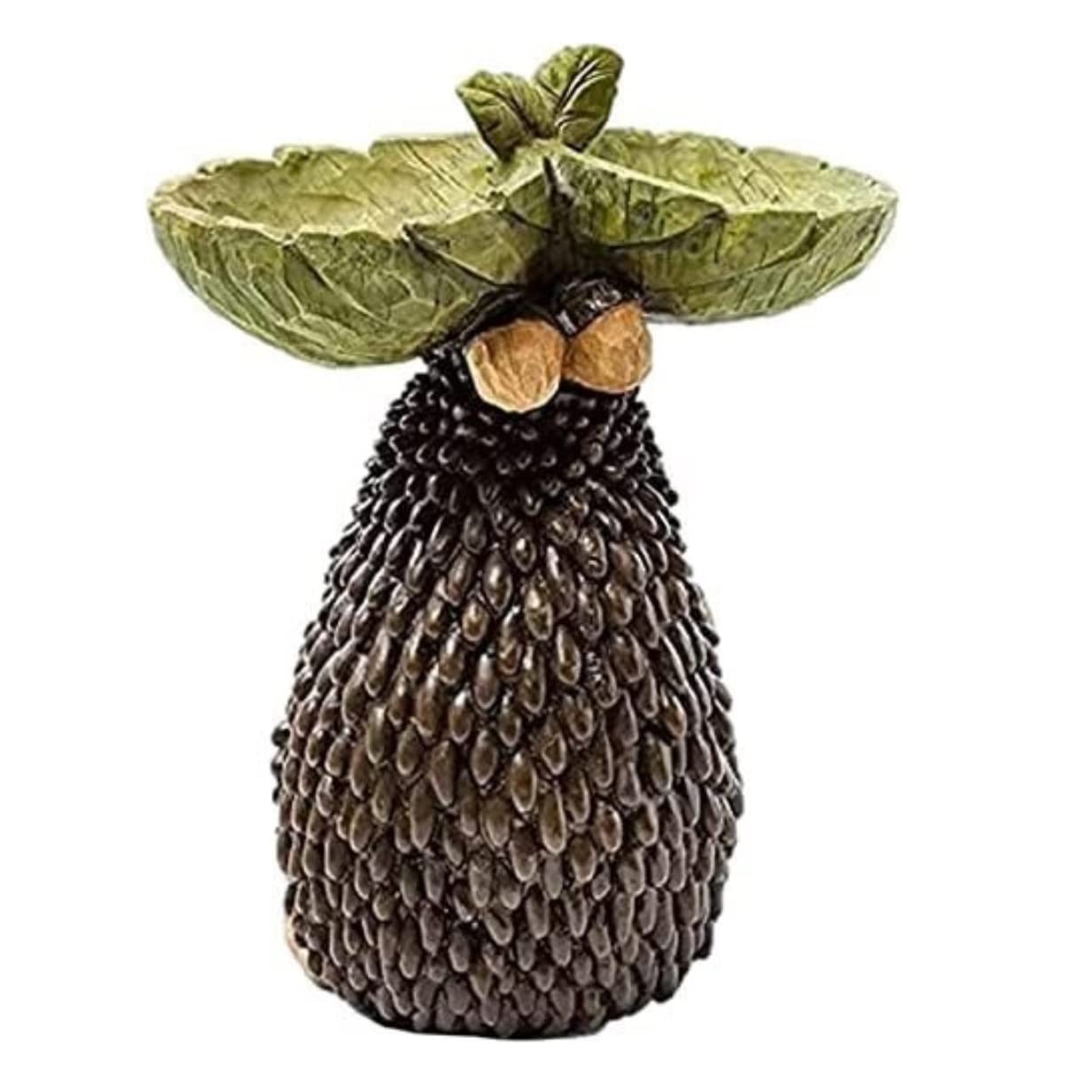 Mangiatoia Uccelli Mangiatoia per Uccelli in Resina per Decorazioni da Giardino Ciotola per Acqua per Riccio Artigianato Deko Giardino