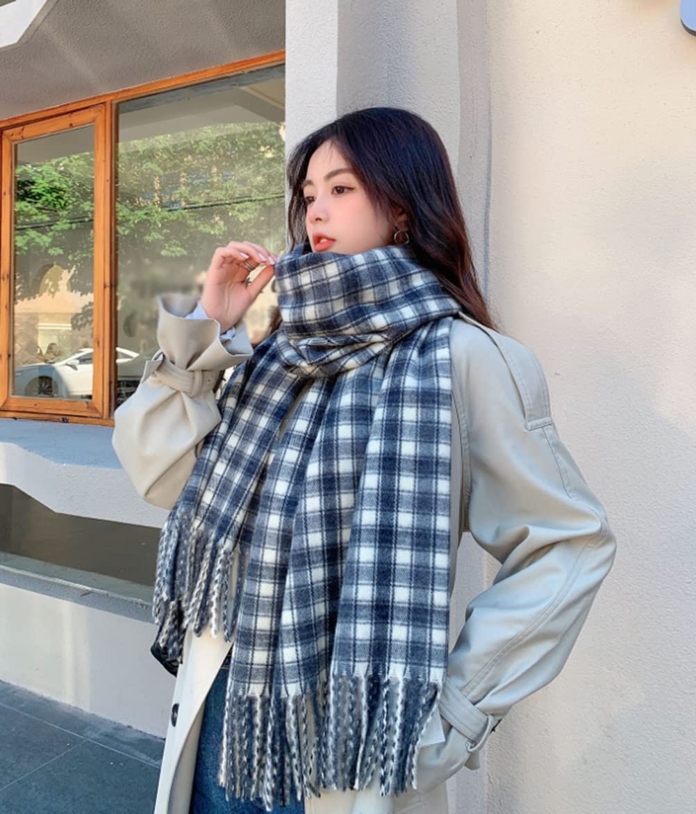 Foulard femmes hiver SHISHI imitation cachemire grand châle double usage écharpe chaude