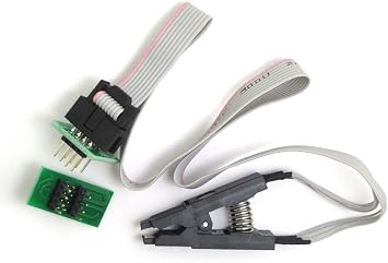DollaTek SOIC8 SOP8 Test Clip For EEPROM 93CXX / 25CXX / 24CXX in-circuit programming+2 adapters