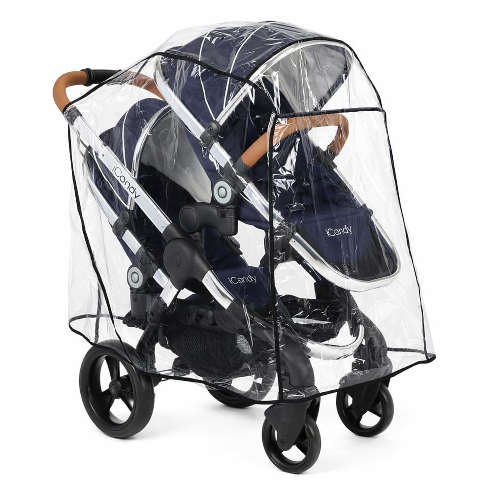 Rain Cover for The iCandy Peach Blossom Tandem, Made in The UK, Supersoft Clear PVC. A Little More Money a lot More Quality
