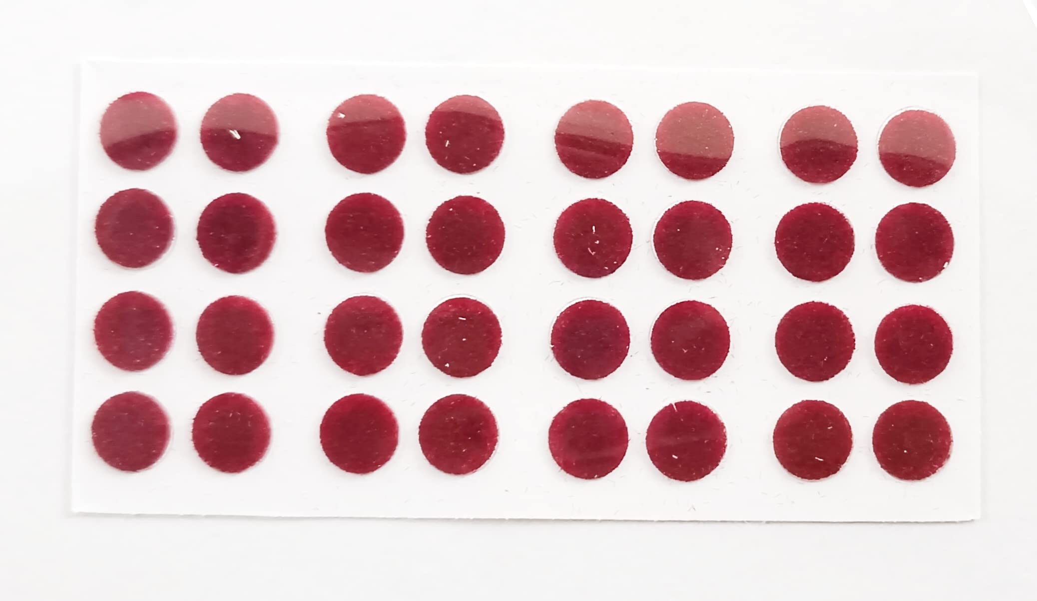 eyetex pallavi bindi p4a maroon (pack of 15 flaps)+fancy designer bindis 2 card