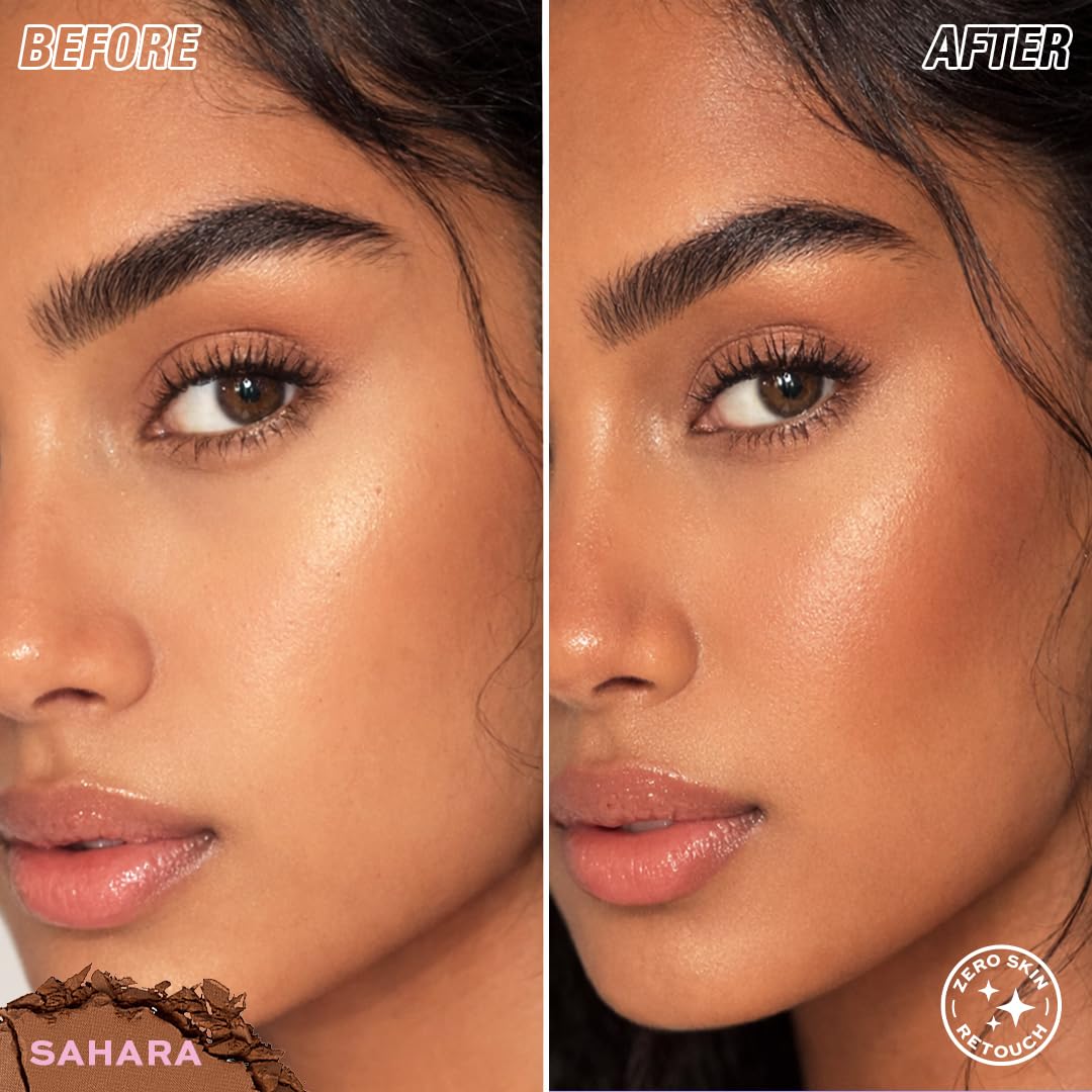 Makeup Revolution Super Bronzer, Sahara Brown β Ultra-Matte Powder Bronzer for Face & Body, Long-Lasting, Buildable Formula 4