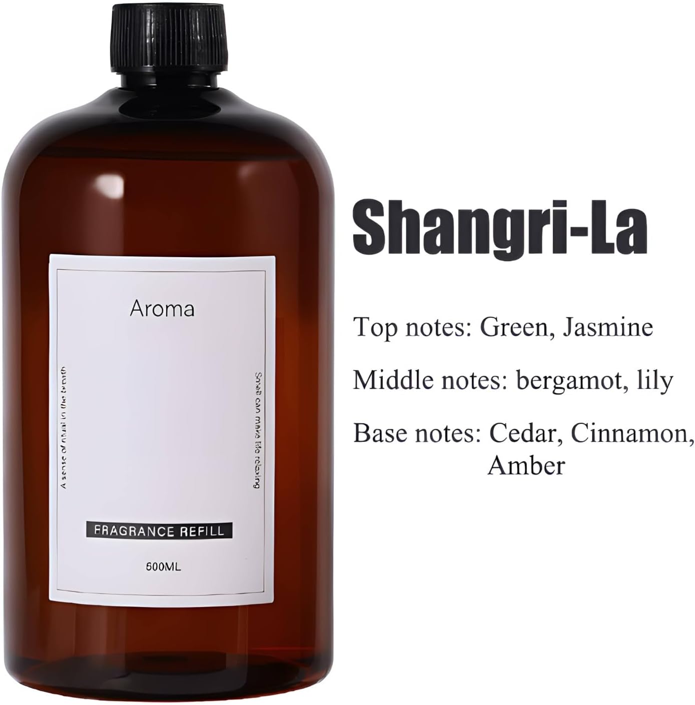 Hotel Collection Diffuser Oil, 500ml(16.9oz) Premium Aromatherapy Fragrance Oil for Home, Spa, Long-Lasting Reed Diffuser Oil Refill for Cold Air Humidifier Ultrasonic, Large Aroma Oil(Shangri-La)