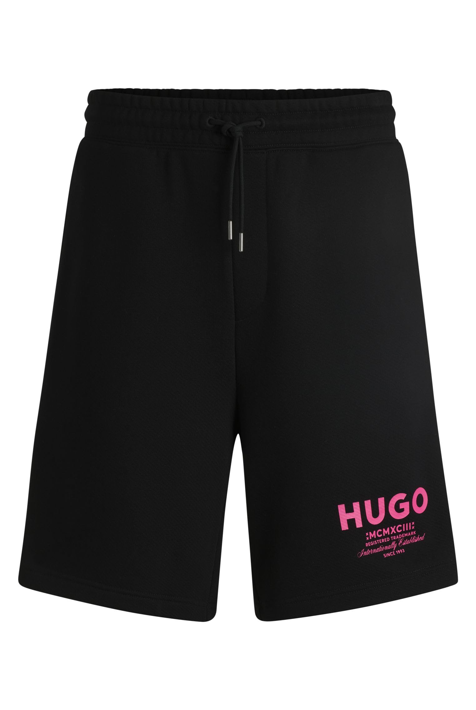 Hugo Men's Nomario Fleece Jogger Shorts - Black 003 - XL