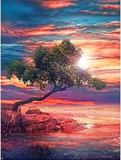 5D Diamond Painting Kits, Green Tree Desert C...,