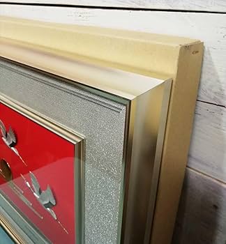 Amazon.co.jp: 関武比古 作 純銀製 シルバー999 鶴 日の出 レリーフ 額