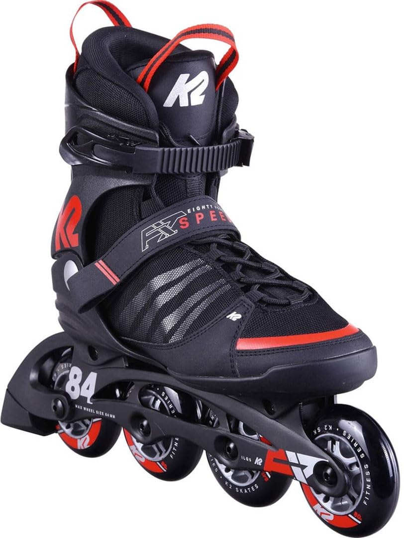 K2 F.I.T. 84 Speed ALU Inline Skate Black/red