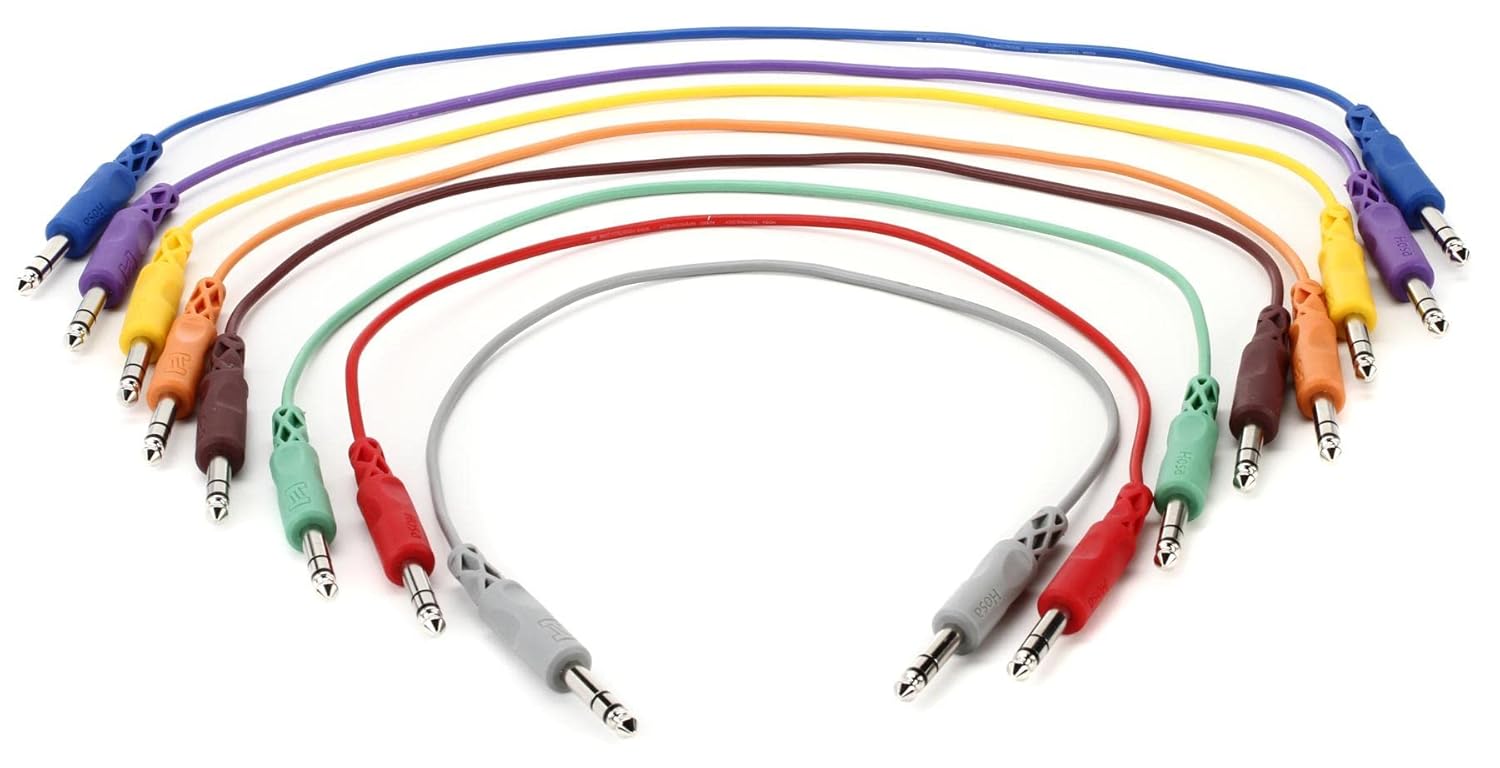 Hosa 1.5 ft 1/4" TRS to 1/4" TRS audio cable