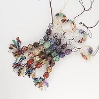 Vista 7 de Anjiucc Árbol de la vida de cristal curativo de 7 chakras para colgar en la pared, decoración de interiores, decoración de ventanas, meditación