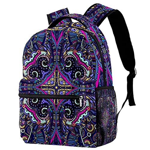 Sac à dos psychédélique multicolore pour vos trajets quotidiens et sorties Laptop