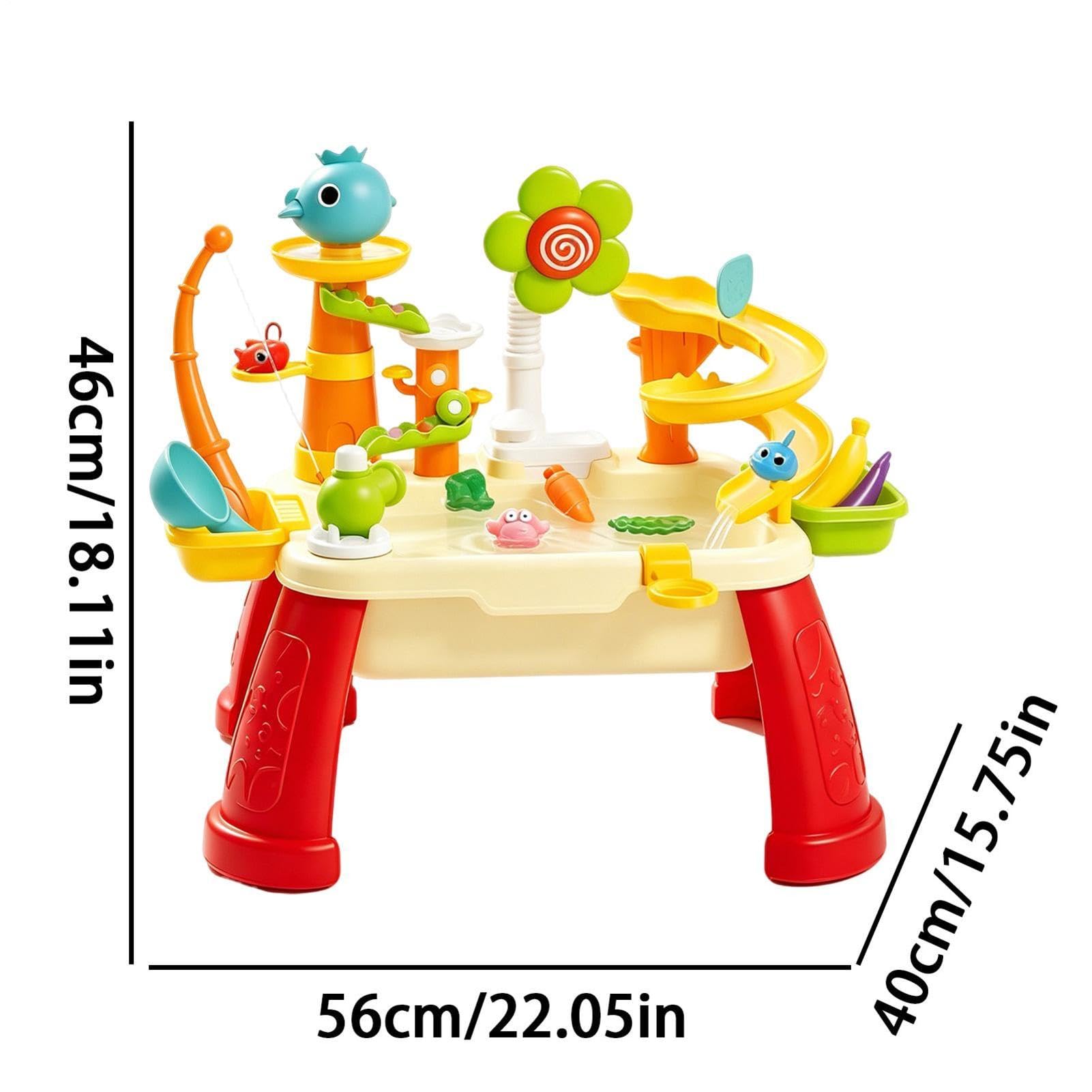 Tavolo Acquatico con Pompa - Giocattoli Elettrici Interattivi Divertenti Per Fingere - Tavoli d'Acqua per Bambini da Esterno - per Cucina Interno Bagno Lavaggio Giardino Attività Prescolare