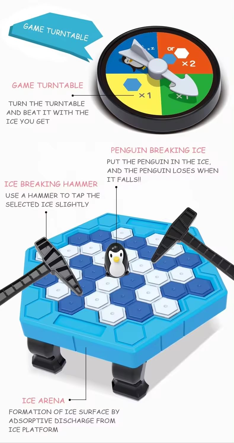 Kiti Kits Arctic Adventure Penguin Ice Breaker – Family Puzzle & Strategy Game with Ice Blocks, Save The Penguin – Perfect for Parties & Desktop Fun! Toy Review India (Iknoor World )