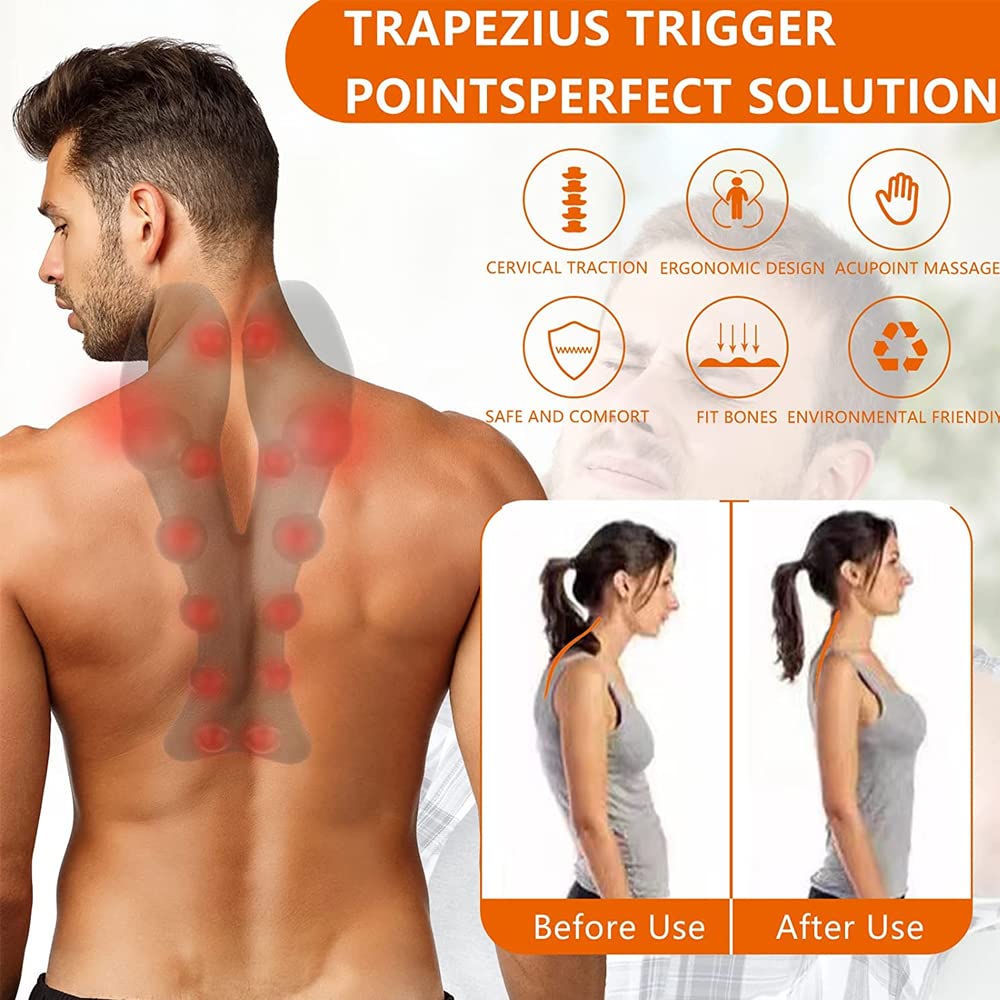 Nacken Schulter Rücken Massage Stretch Kissen Rücken Trigger Point Massager Zervikale Chiropraktik Lindert Müdigkeit Körper Schmerzlinderung