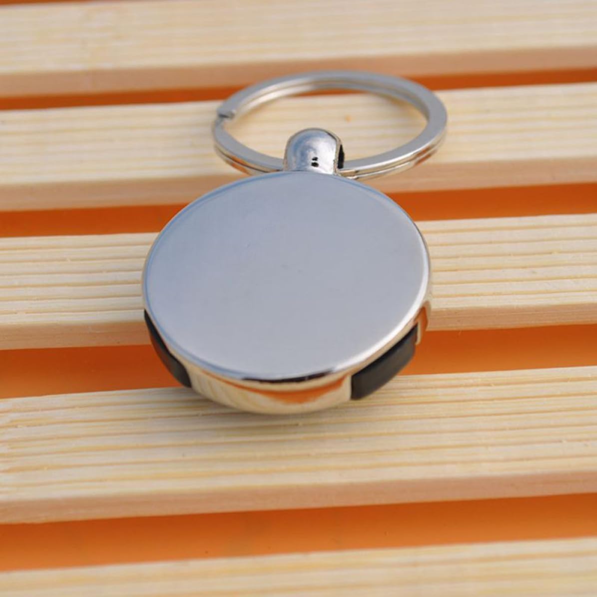 Compass Pendant Keychain Metal Creative Keyring for Car Bag image 4