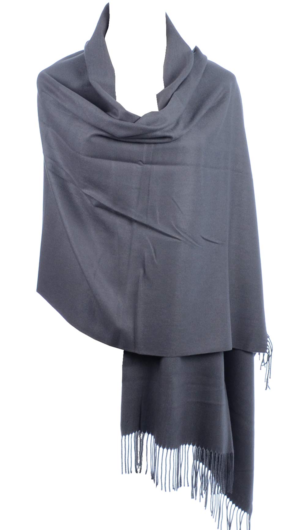 Be Your Own StyleBYOS Versatile Oversized Soft Cashmere Shawl Scarf Travel Wrap Blanket W/Tassels, Many Colors