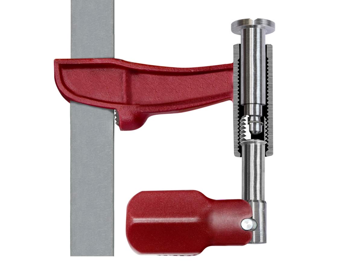 Piher Schraubzwinge Maxipress M | 2er Set | 1000kg Spannkraft | (30 cm)