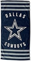 Northwest NFL Dallas Cowboys Beach Towel - Officially Licensed, Soft 52% Cotton Blend, Absorbent 30x60" Oversized Fan Towel