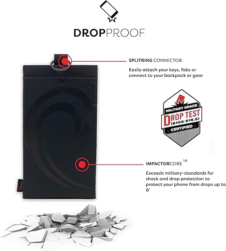 Miniatura 9 de PHOOZY Apollo II - Funda térmica para teléfono con forro antimicrobiano y conector para llavero, ayuda a prevenir el sobrecalentamiento bajo el sol,