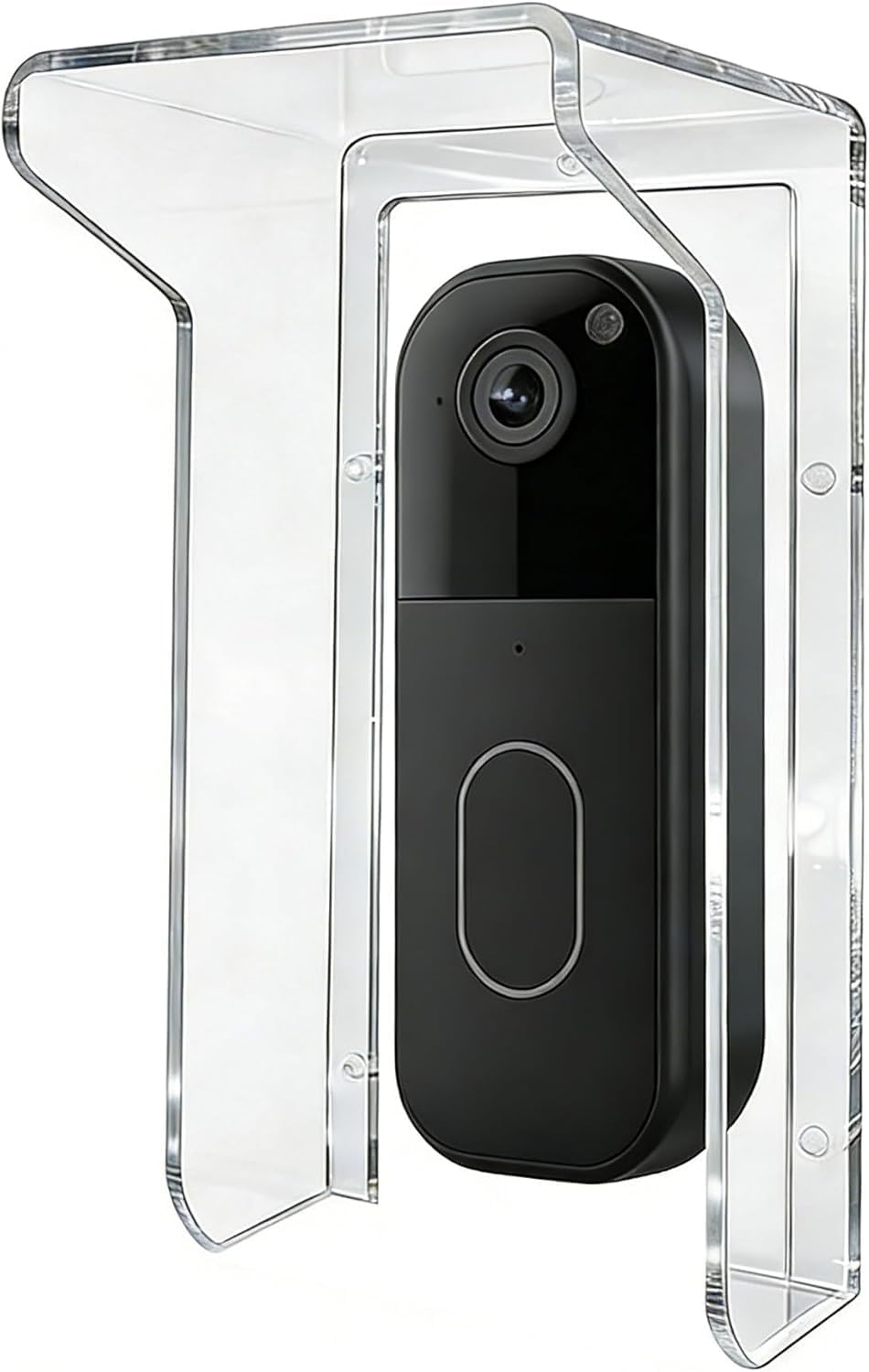 Doorbell Rain Cover Weatherproof Compatible for Ring/Blink/Google Nest Video Doorbell, Acrylic Doorbell Cover Protector for Outside Camera Doorbell/Door Keypad/Attendance Machine(Transparent)