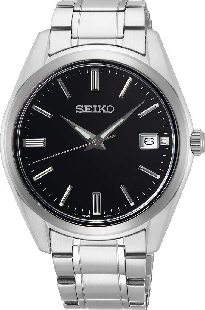 Seiko Herren-Uhr Quarz Edelstahl mit Edelstahlband SUR314P1