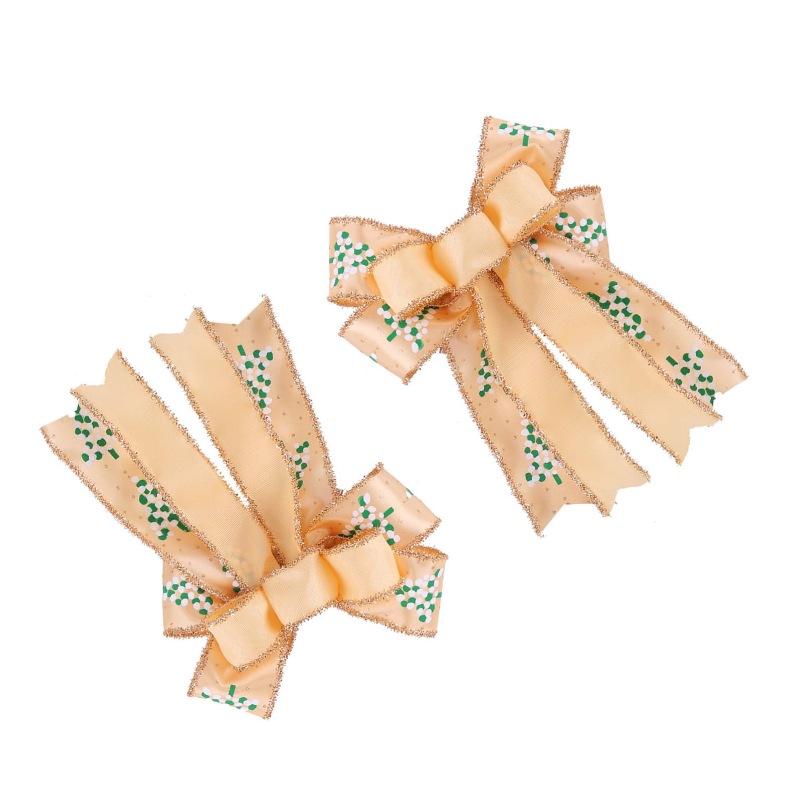 Festival Double Layer Bowknot Box Ornament Sturdy Polyester Bowknot Accessory for Tree Door Wall Box Decors