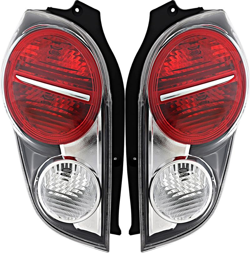 Compatible with Chevrolet Chevy Spark Tail Lights Lamps Set 2013 2014 2015 Driver and Passenger Side