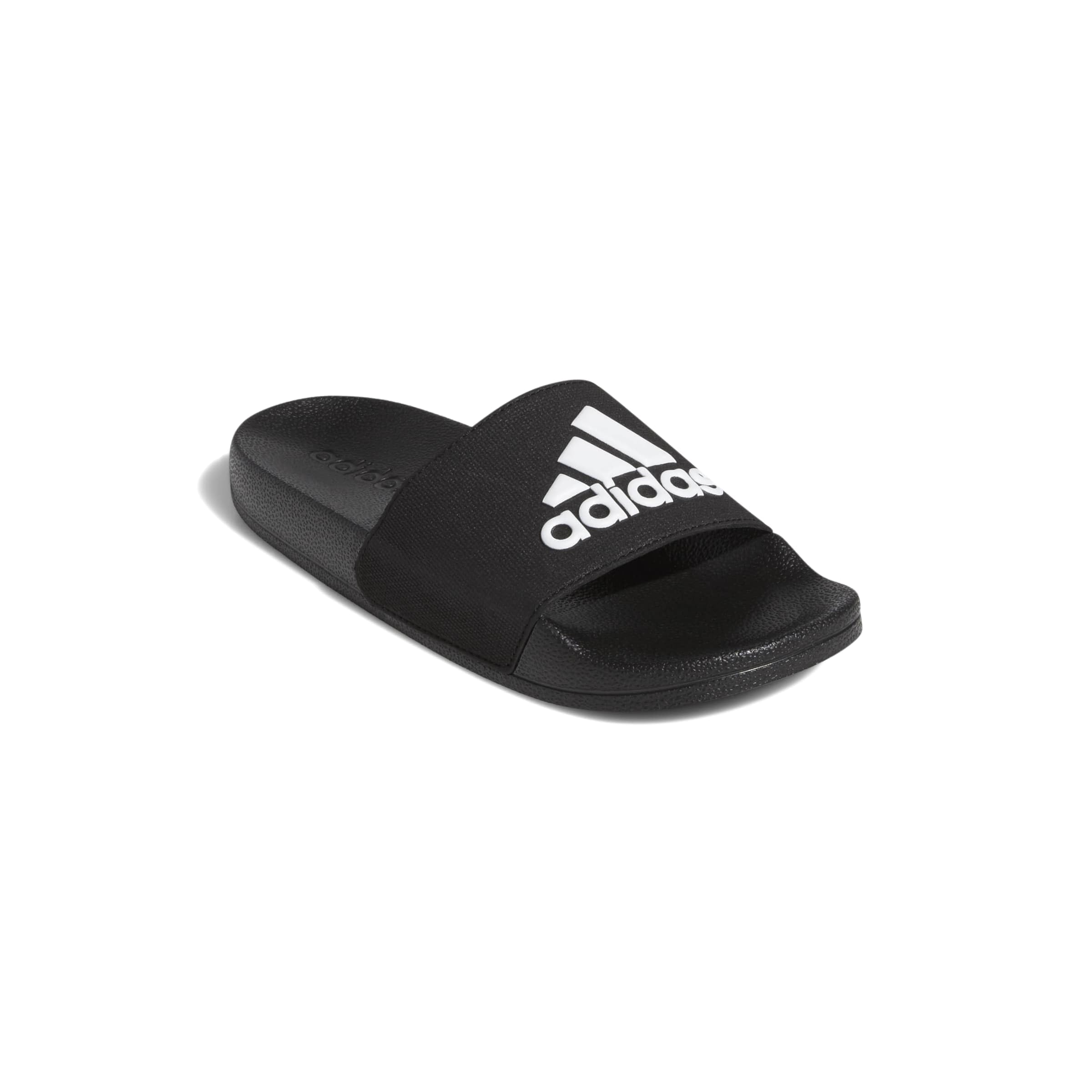 Adidas Adilette - Ciabatte da doccia per bambini, Nero (Black/White/Black), 23 EU