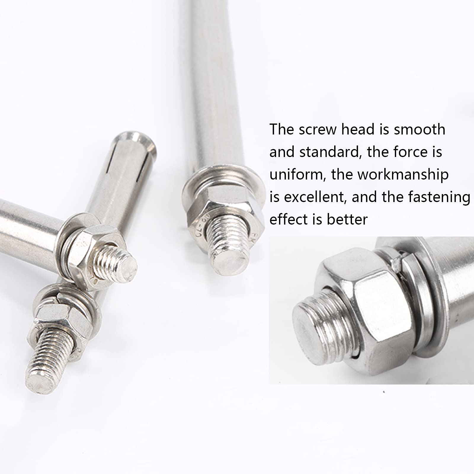 10 Viti Di Espansione Da 60 Mm Per Cemento E Piastrelle - Bulloni Esagonali - Foto 12