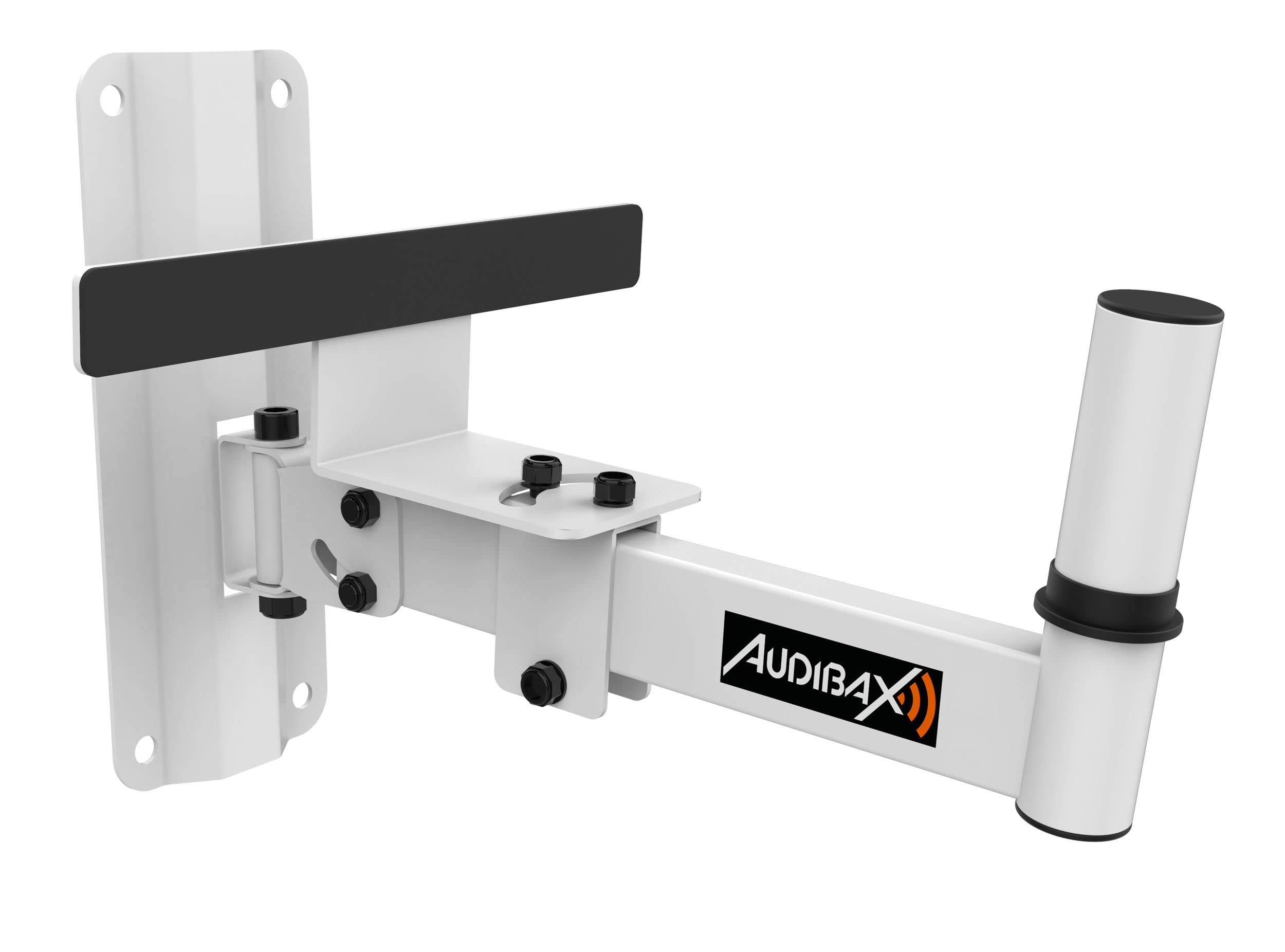 Soporte de pared Audibax Neo 20 para altavoz blanco con anclaje de vaso de 35mm 8