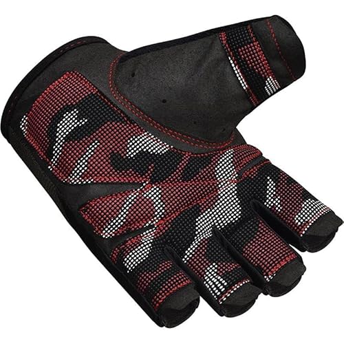 RDX Gym Training Gloves T2 Half Red-L