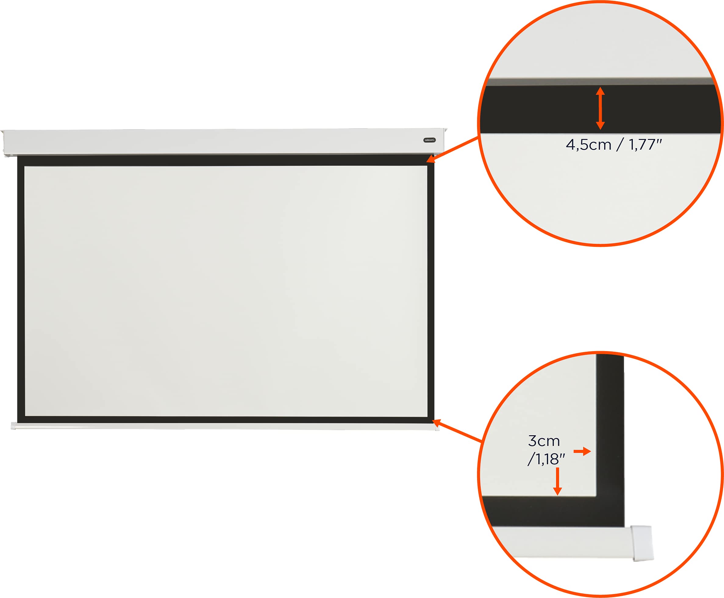 celexon Professional Plus V2 écran motorisé Batterie 120" | 240x180cm 4:3