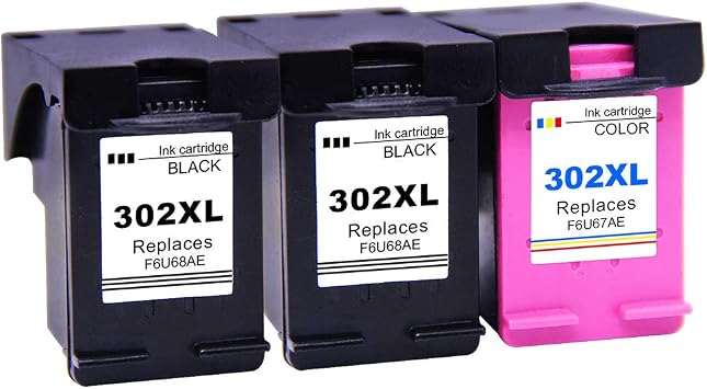 Ksera Remanufacturado Cartuchos de Tinta HP 302 302XL Reemplazos de 3  Paquetes (2 Negro, 1 Tricolor) Alto Rendimiento Cartuchos de Tinta  Compatible con HP Envy4520/4521/4522/4523/4524/4525/4527/4528 : Amazon.es:  Informática