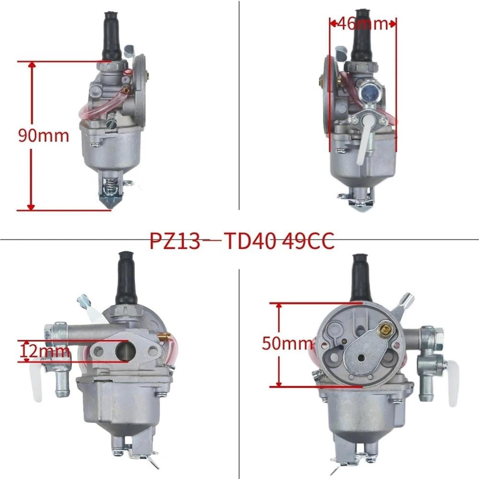 Carburatore Per Decespugliatore Kaaz Per TD33 TD40 TD43 TD48 CG400 Asy Grass Eater 15001-2525