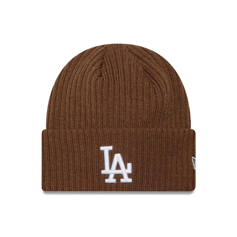 New Era Los Angeles Dodgers Wide Cuff Knit Beanie Brown