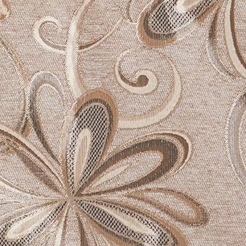 Chenille Chateau Vintage Floral Design 60" X 15" Window Valance, Color Gold #TOP4