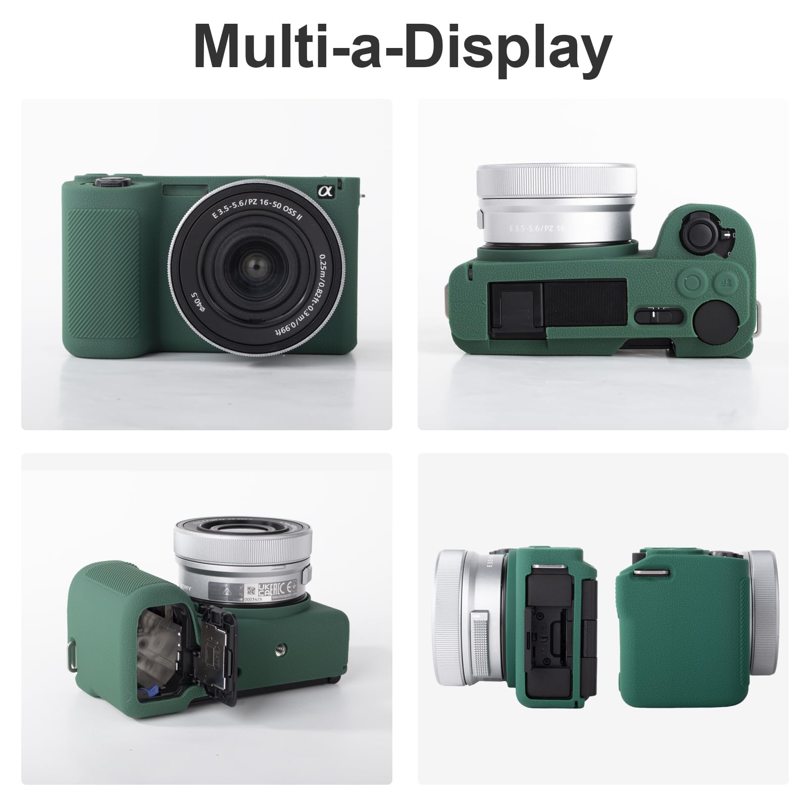 VOVMOEYA Camera Case for Sony ZV-E10 II with 2 Screen Protectors and 1 Hot Shoe Cover, Alpha ZVE10II Silicone Case - Image 3