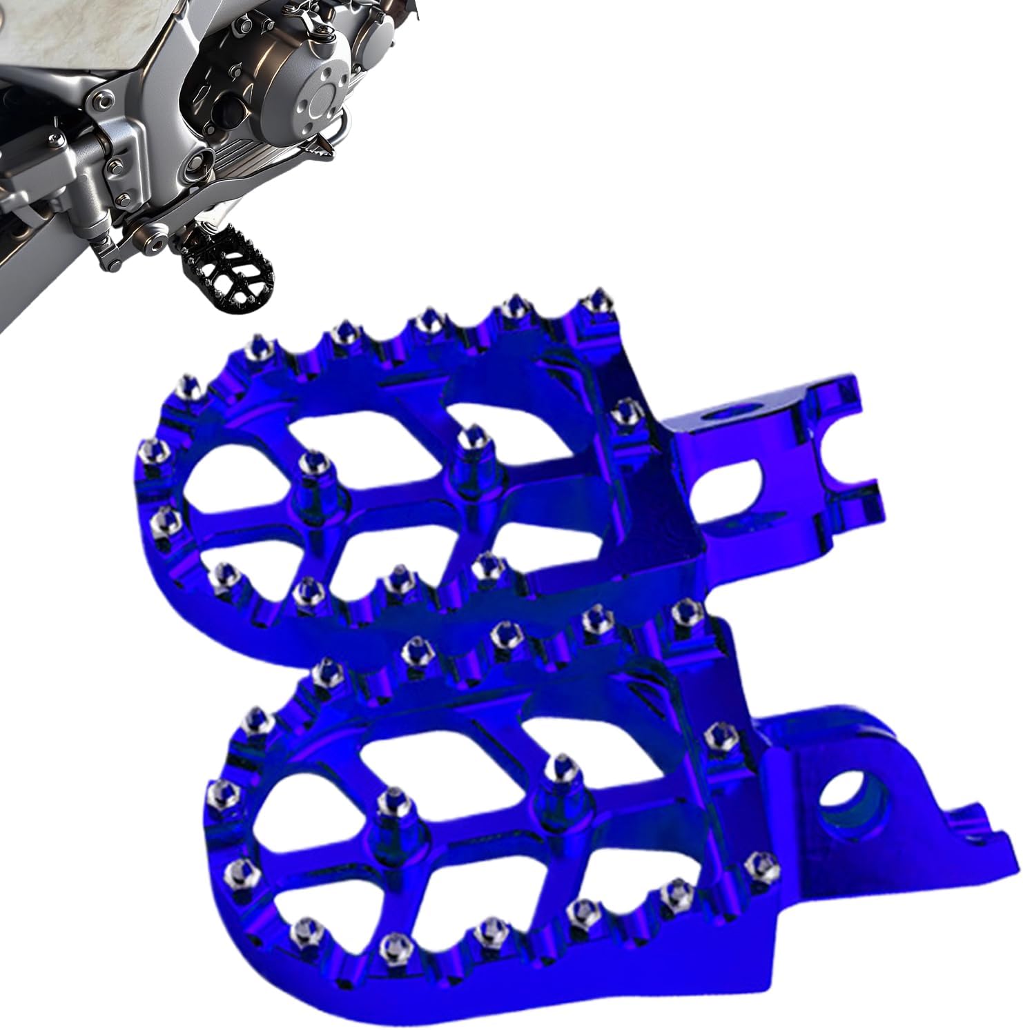 Pegs for Bike,Adjustable Foot Pegs - Powersports Supplies for Trail Street Stunt Adventure Motocross Commuting Sport Cruising Touring Urban