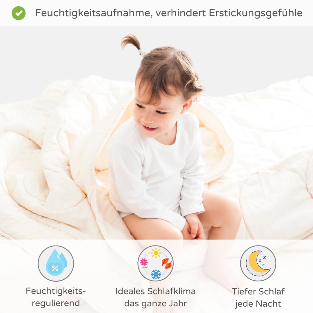 Kinderbettdecke Babydecke Winter 4 Jahreszeiten Kinderdecke 100x135