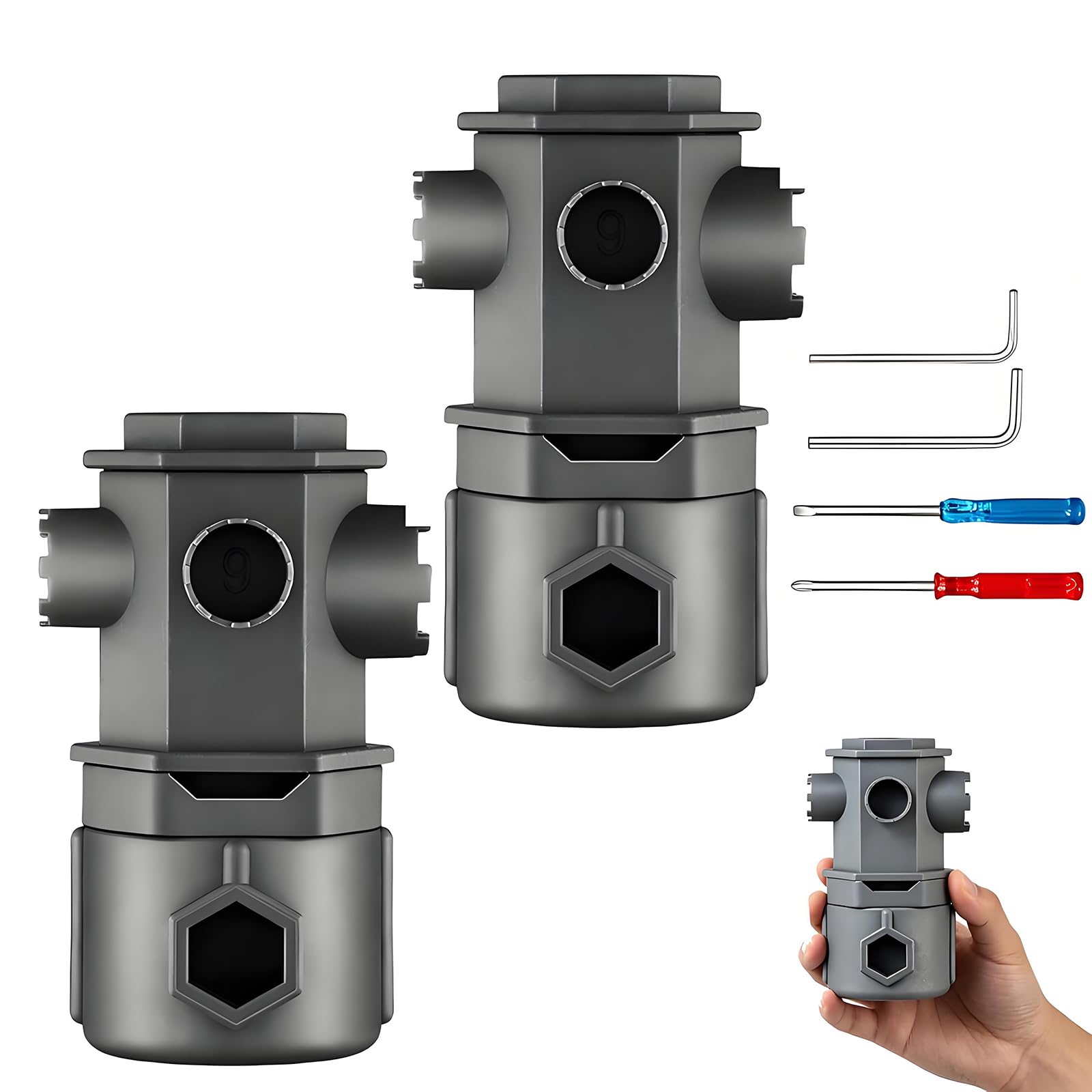 16 in 1 Faucet Wrench, Multi‑Purpose Plumbing Tool for Pipe Nuts