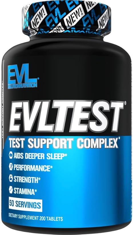 EVL Testosterone Booster for Men - Post Workout Recovery Testosterone Support Supplement for Men with DIM Plus D Aspartic Acid and Fenugreek and Tribulus - EVLTest for Men Post Workout Supplement
