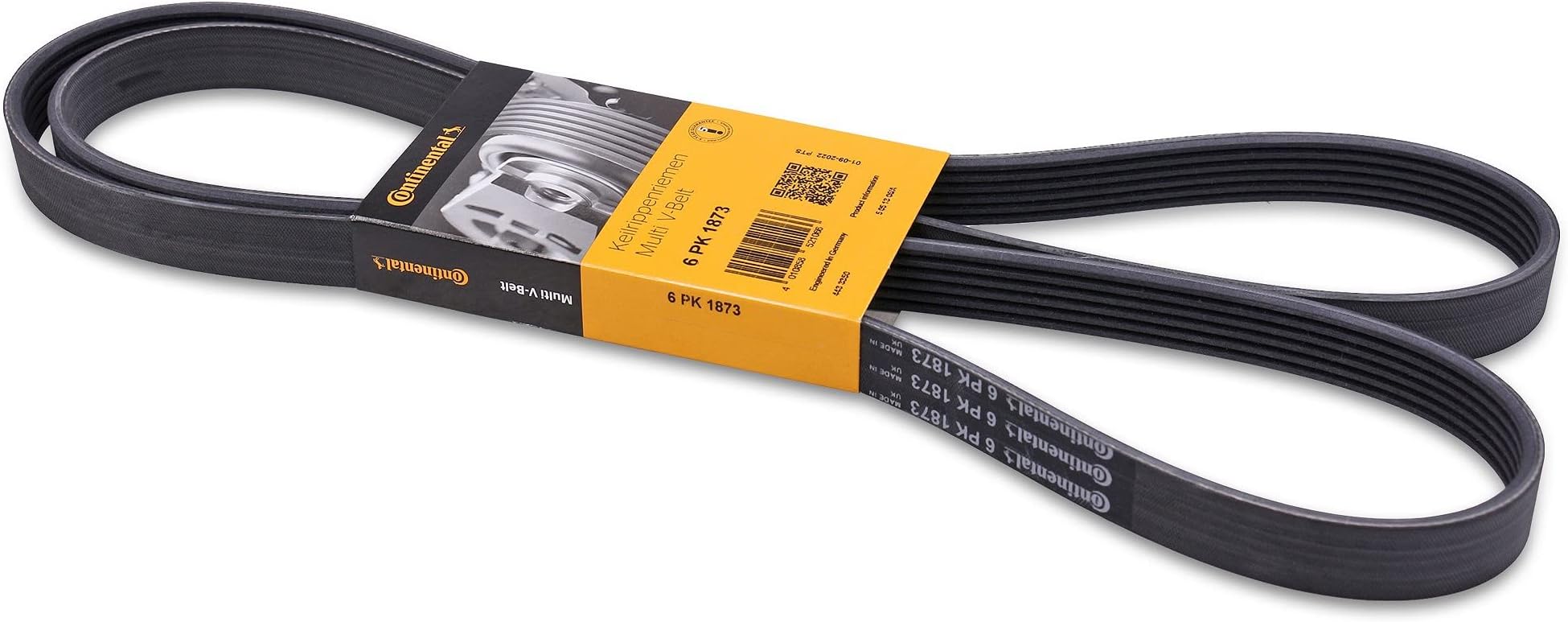 CONTITECH 6PK1873 V-ribbed belt, Black